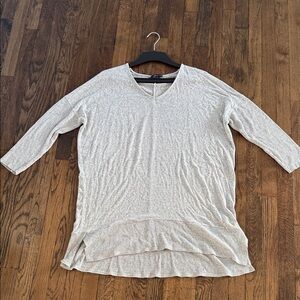 American Eagle Outfitters Light Gray V-Neck Tunic